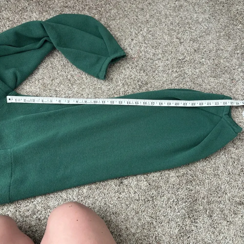 Free People Freya Emerald Spell Knit Linen Sweater Jogger Pant Size SP - Picture 7 of 15